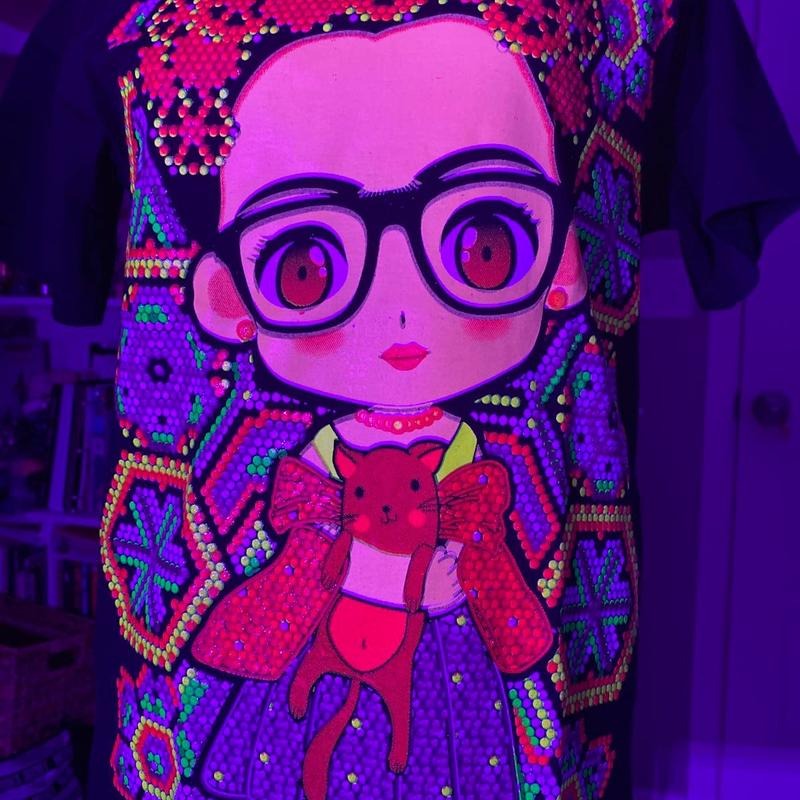 Frida kahlo T-shirts Black Cotton