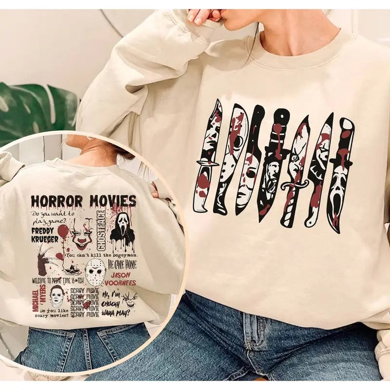 Friends Knife Movie Halloween Shirt, Halloween Movie Shirt, Halloween Shirt, Movie Character Shirt, Friends Knives Tee