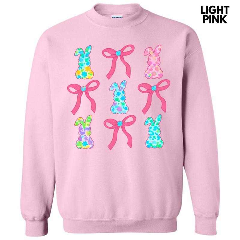 Fun Bunny Bow Collage Sweatshirt 'NLB'