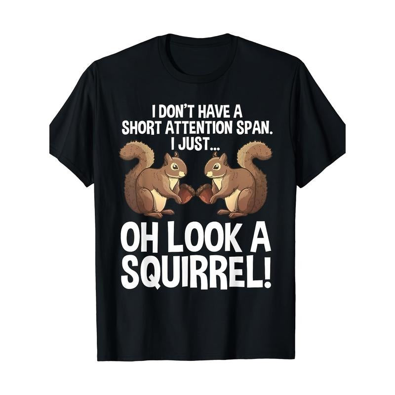 Funny Squirrel Design for Male Female Squirrel Pet Lovers T-shirt-220G Popular T-shirts made in usa