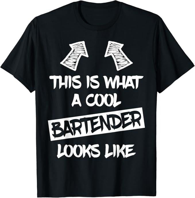 Funny Bar Shirts, Cool Bartender Funny Saying Bartenders Bartending T-Shirt Menswear Top - Funny Shirts For Night Out Casual Classic