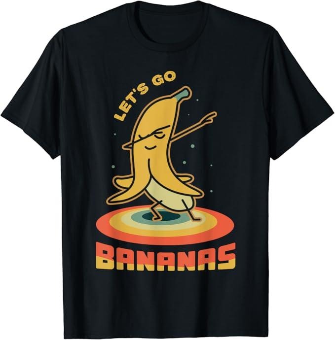 Funny Meme Shirts For Men, Vintage Funny Banana Meme Let Us Go Banana T-Shirt Menswear Top