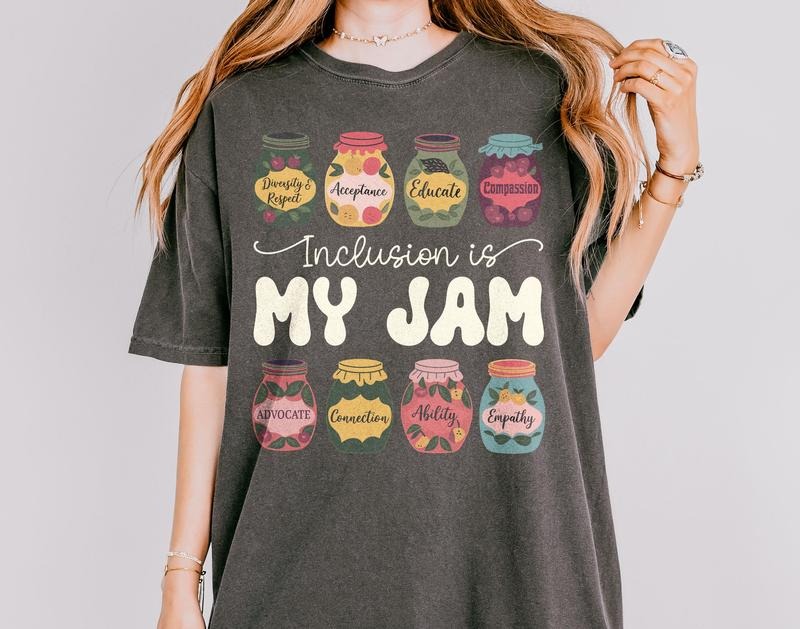 Funny Neurodiversity Shirt, Inclusion Is My Jam, Special Education Teacher, Autism Awareness, Autism Teacher, Sped Teacher Tee