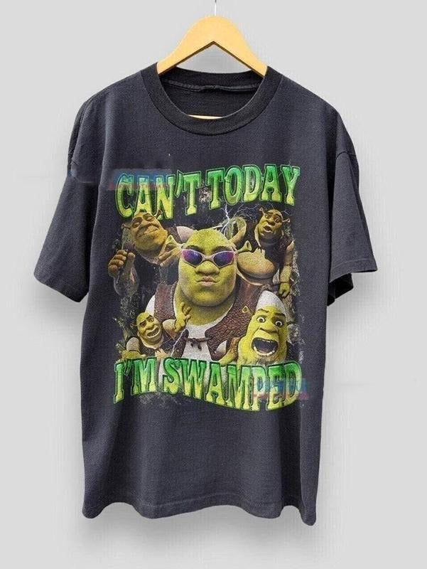 Funny Shrek Shirt I'm flooded today, Shrek Can't Shirt, hilarious meme shirt style 02