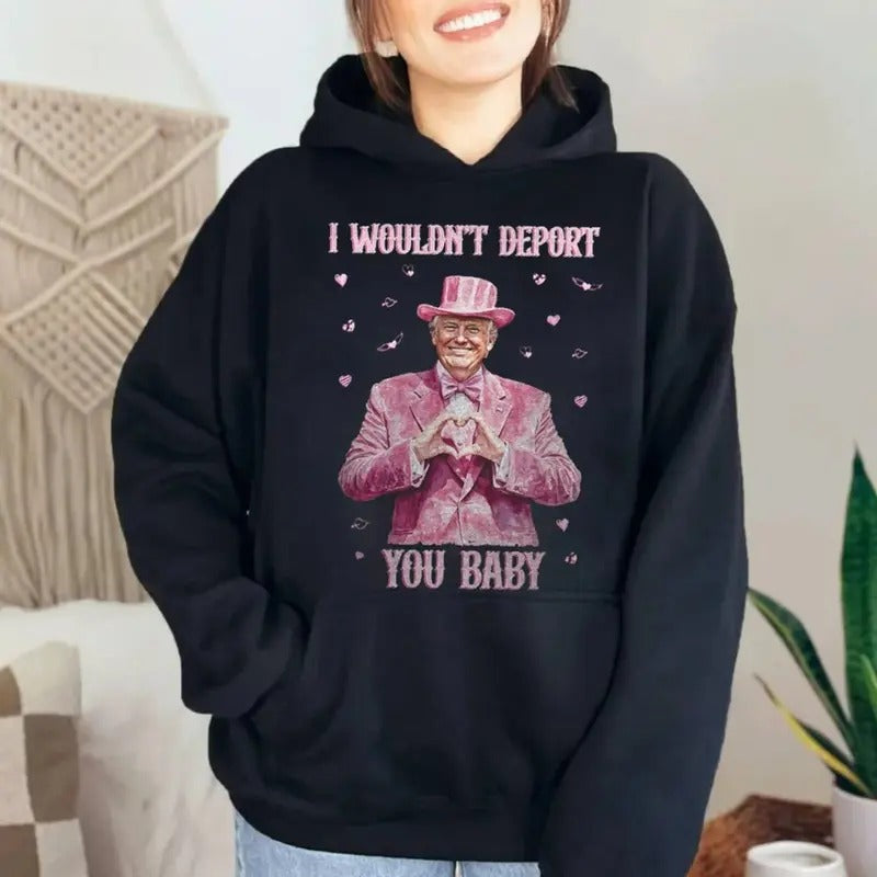 Funny Trum Valentine Shirt, Trum Is My Valentine Sweatshirt, Trumpp Deport, Valentine Tee Shirt, Valentines, Unisex Sweater Pullover Tee