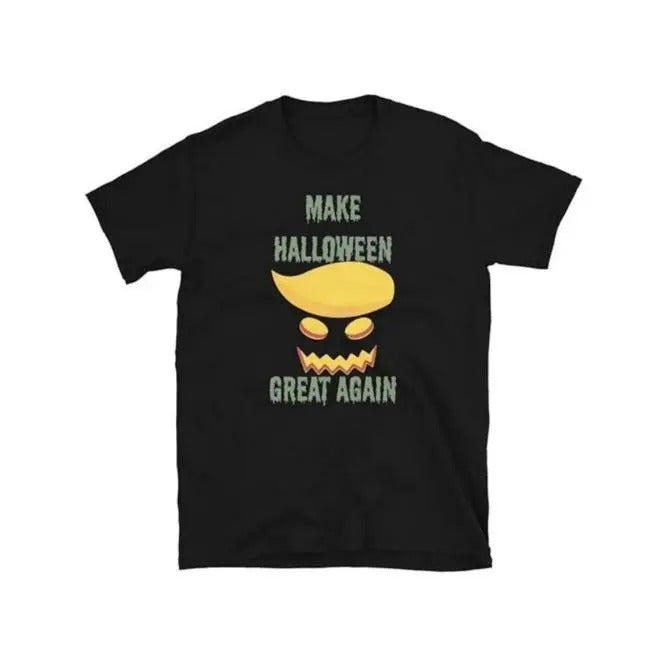 Funny Trump Halloween T-shirt Gift Black Made in USA