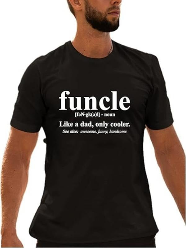 Funny Uncle Shirts, Gifts For Uncle, Go All Out Adult Funcle Funny T-Shirt - Menswear Casual Cotton