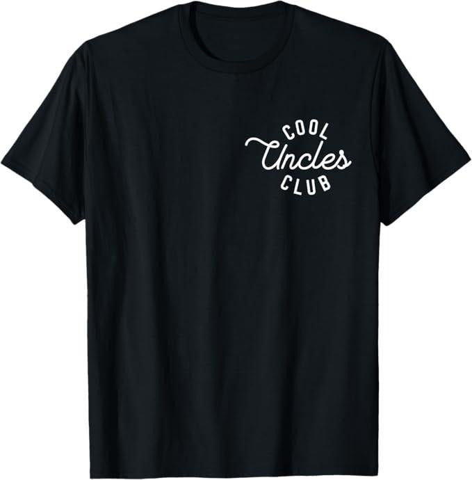 Funny Uncle Shirts, Gifts For Uncle, Pocket Cool Uncles Club T-Shirt - Menswear Casual Cotton Classic Top