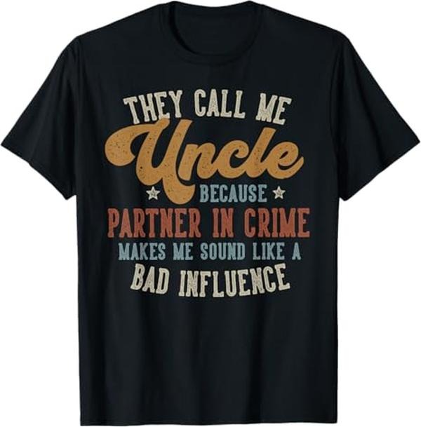 Funny Uncle Shirts, Gifts For Uncle, They Call Me Uncle Funny Father's Day Uncle T-Shirt - Menswear Casual Cotton