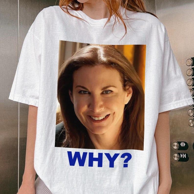 Funny WHY Meme Shirt, Viral Mystery Face Tee, Weird AI Face T-Shirt, Sarah Sherman T-Shirt