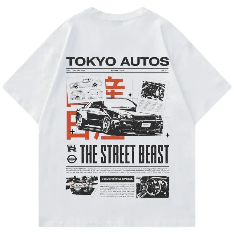 GTR R34 Vintage T-shirt, Hoodie, Sweater, Car Enthusiast Shirt, Car Clothing, 90's Car, Unisex, Vintage car shirt