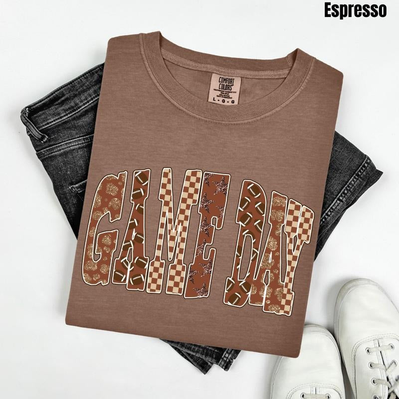 Game Day Patterns Comfort Colors T-Shirt 'NLB'