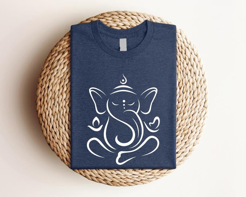 Ganesha Elephant Shirt, Mandala Animal T-Shirt, Elephant Lover Gift Tee, Indian Meditation Birthday Gift Shirt, Unisex Yoga Shirt.
