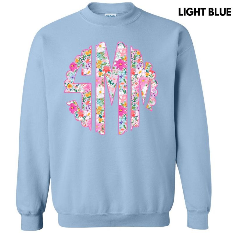 Garden Girl Monogram Sweatshirt 'NLB'