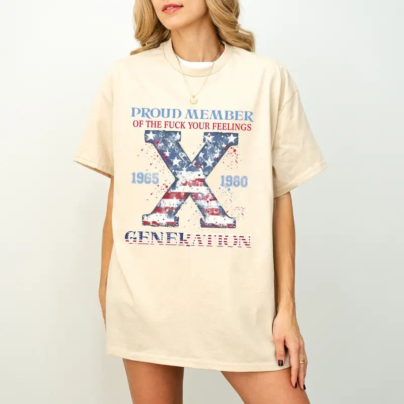 Gen X 4th Of July T-Shirt, Funny Generation X Shirt, Independence Day Shirt