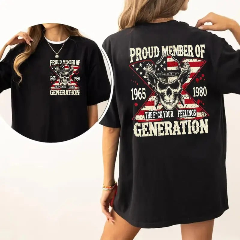 Generation X Collection New Version Two Side Shirt, Raised On Hose Water And Neglect Shirt, Gen X Tee, Unisex Short Sleeve Tee Shirt, Casual Clothing