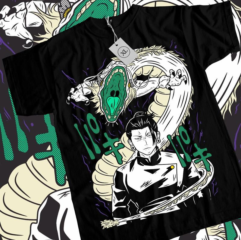 Geto Suguru Short Sleeve Jujutsu Kaisen Gojo Anime Unisex Shirt T-Shirt S-4XL Tshirt S-4XL