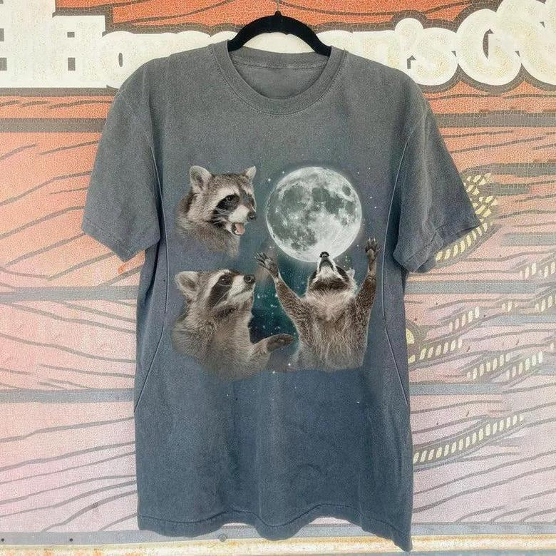 Giftifymama Racoons howling at the Moon Nursing T-shirt