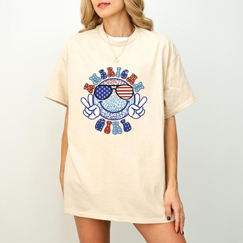 Girl USA Flag Shirt , USA Sunglasses 4th of July Shirt, Independence Day Shirt, Independence Day Gift