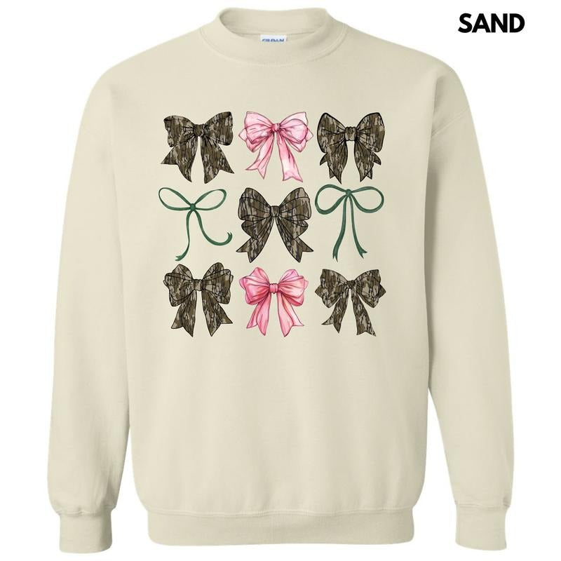 Girly Camo Bow Collage Sweatshirt 'NLB'