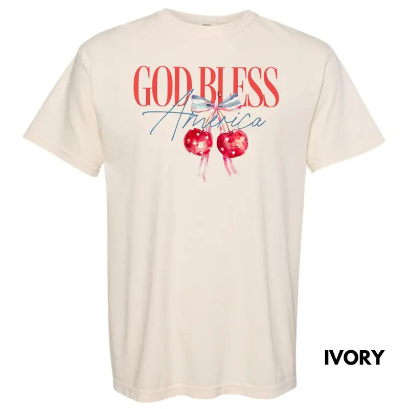 God Bless America Coquette Comfort Colors T-Shirt