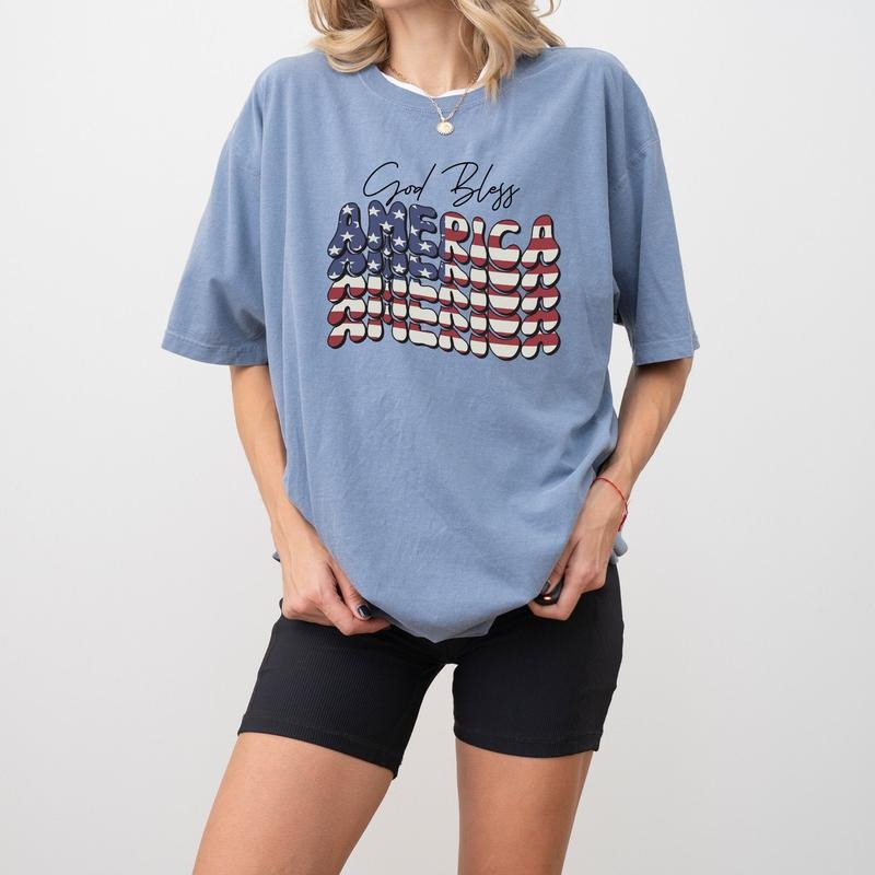 God Bless America Shirt 4th July Shirt America T-shirt Gift For Patriotic America Shirt Gift For 4th July Usa Shirt Patriotic Tee Us