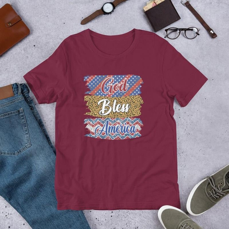 God Bless America Shirt 4th July Shirt Independence Day Shirt America Love Shirt I Love America Shirt Gift For 4th Julygod Bless Shirt