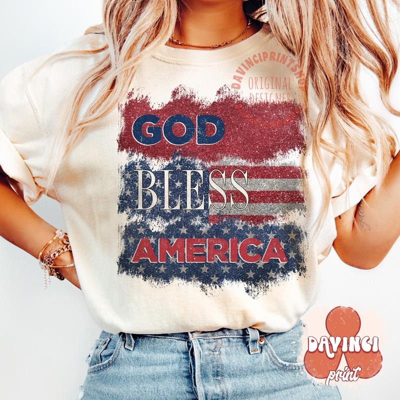 God Bless America Shirt 4th Of July Shirt Christian 4th Of July Shirt America Shirt Christian Shirt Blessed Shirt Fourth Of July Shirt Shirt Designs