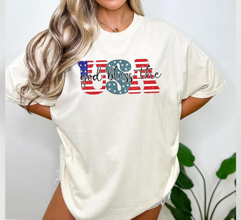God Bless America Shirt 4th Of July Shirt Freedom Shirt Fourth Of July Shirt Patriotic Shirt Independence Day Shirt