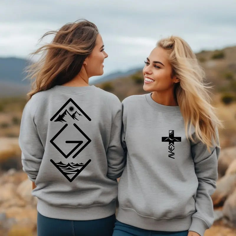 God Is Greater Than The Highs And Lows Hoodie,God is Greater Than The Highs and Lows Sweatshirt Cotton Polyester Menswear Sweaters Casual Soft