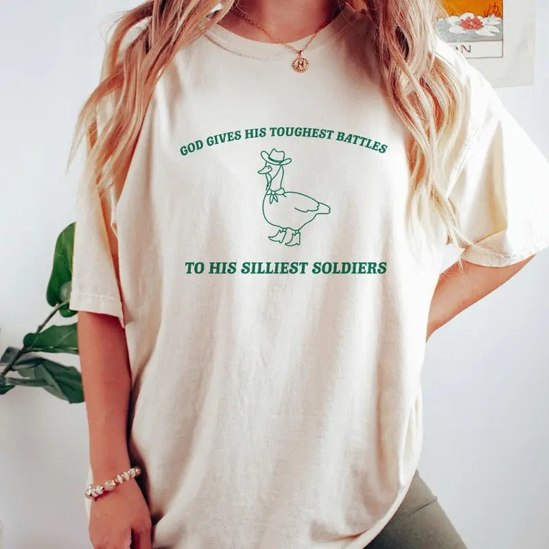 God's Silliest Soldier, Raccoon T Shirt, Weird T Shirt, Funny T Shirt, Meme T Shirt, Trash Panda T Shirt, Unisex