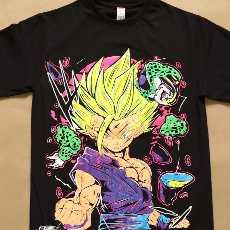 Gohan T-shirt Cotton Black Casual