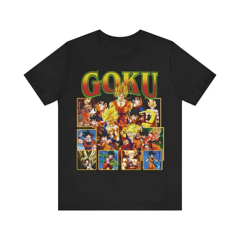 Goku Anime T-Shirt, Anime T-Shirt, Graphic Anime Tee, Son Goku, For Lovers Of Dragonball Z, Men's & Women's Unisex