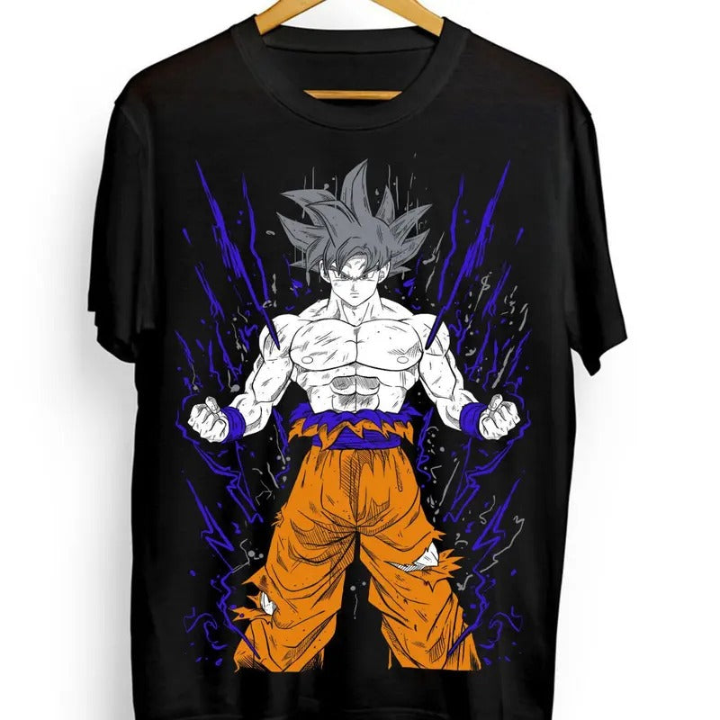 Goku T-Shirt Dragon Ball Z Shirt Broly Gohan Goten Vegeta Trunks Black Shirt