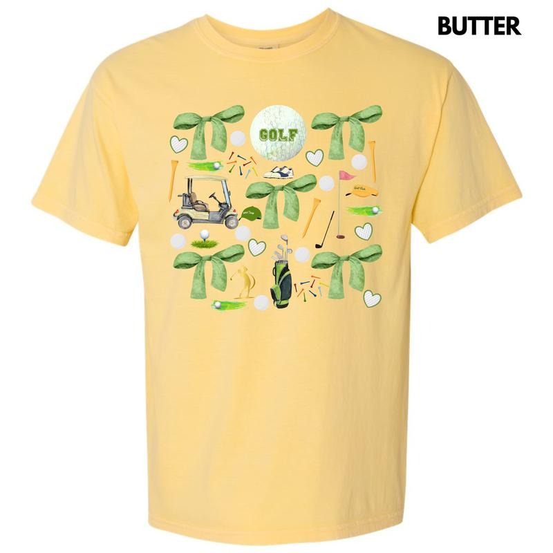 Golf Day Collage Comfort Colors T-Shirt 'NLB'
