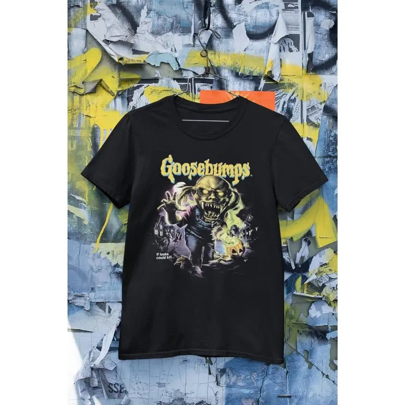 Goosebumps land Characters Shirt, 90s Movie Halloween Shirt, The Haunted Mask, Spooky Season Fan Gift Vintage Shirt