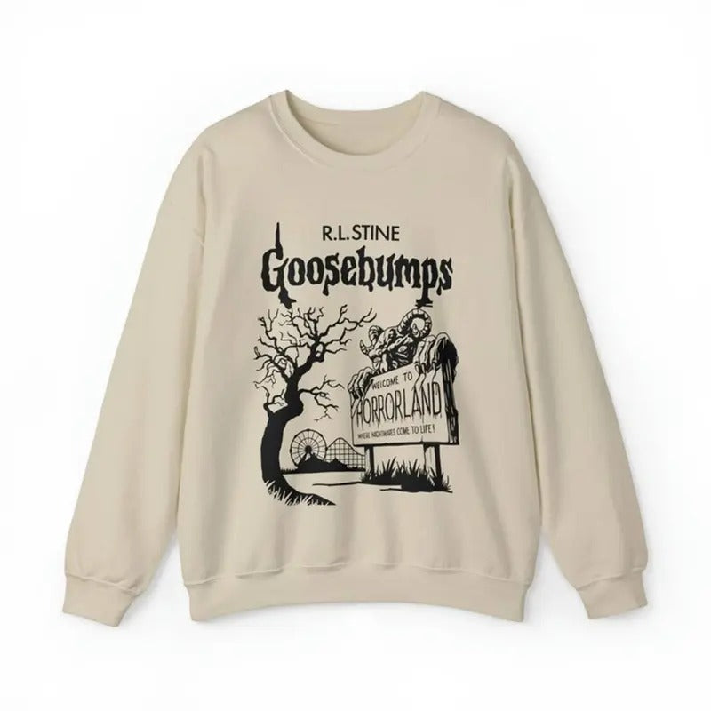 Goosebumps, Welcome To land Shirt, Nightmare Come To Life, 90s Movie Spooky Season Shirt, Gift For Halloween Party Tshirt goosebumps books