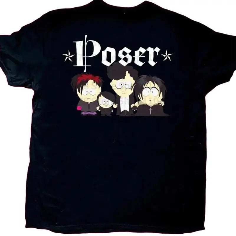 Goth K Baby Tee, Gothic Emo Girl Top, Y2k Top Women Streetwear, Gothic Vintage Streetwear Women Print Casual Short Sleeve T-Shirt