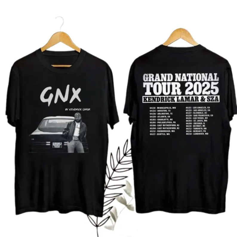 Grand National Tour Shirt, Grand National Tour Merch, Kendrick Lamar Tour 2025 Fan Shirt Unisex 2 sided