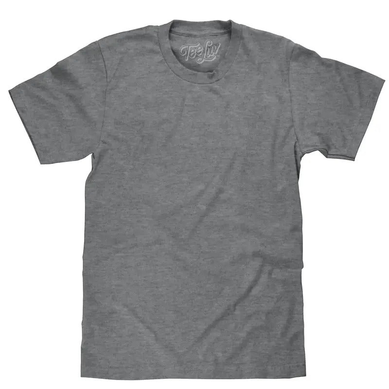 Graphite Gray Heather Blank T-Shirt - Gray