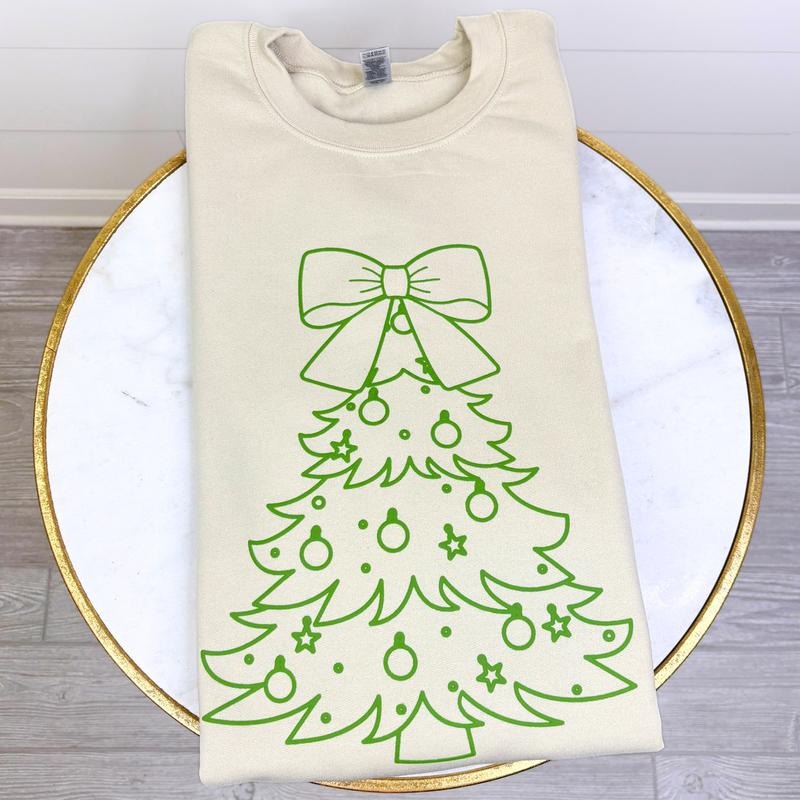 Green Tree PUFF Sweatshirt