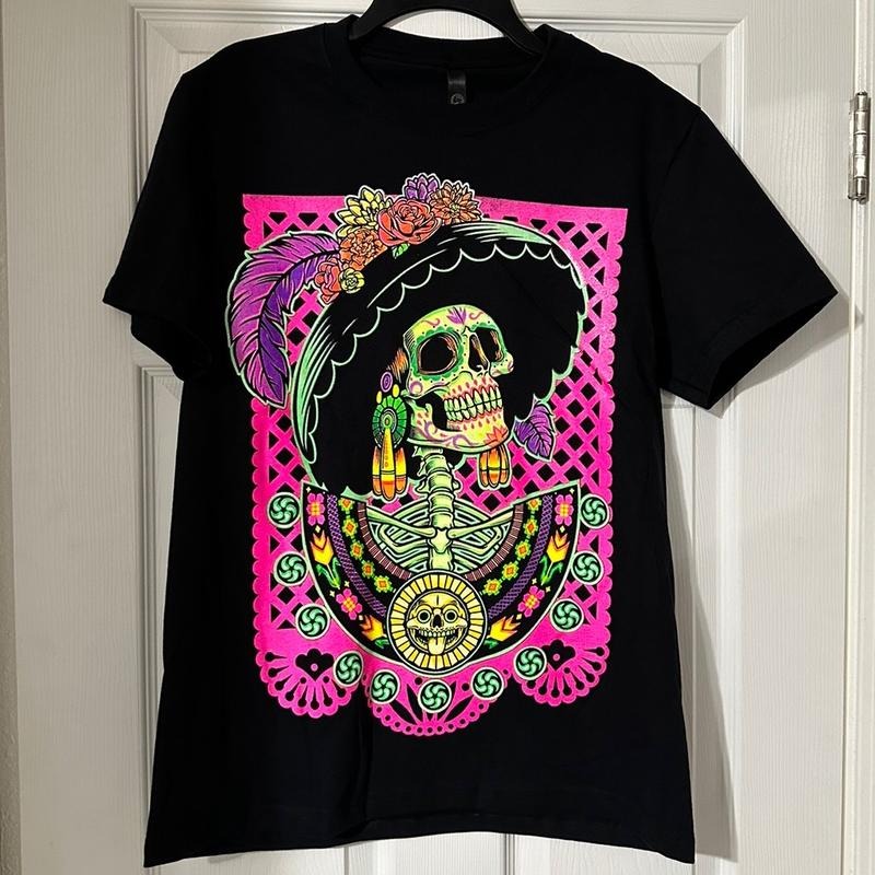 Green catrina -shirt Cotton Casual Summer