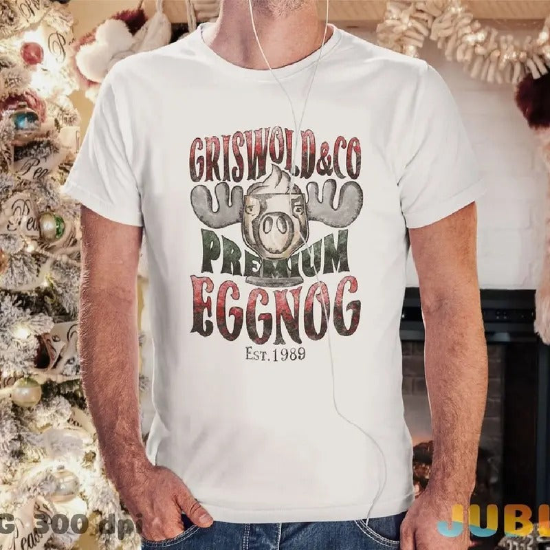 Griswold Eggnog Co Shirt, Clark Griswold Christmas Movie Tshirt, Christmas Tshirt