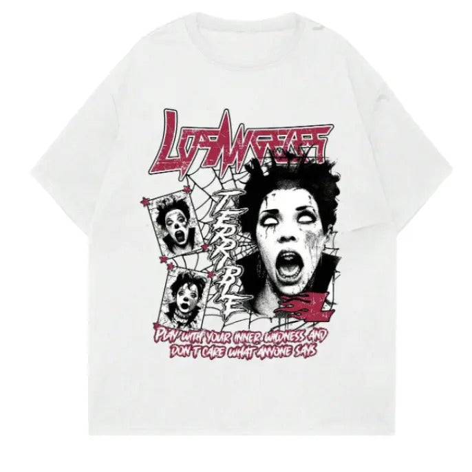 Grunge Punk Men'S Slogan Print Crew Neck T-Shirt, Sweatshirt, Hoodie Size S- 3XL,Gift For Women Top Womenswear Underwear Humen, Underwear Tshirt Lady Streetwear Human Shortsleeve Shoe Tropical Round Neck