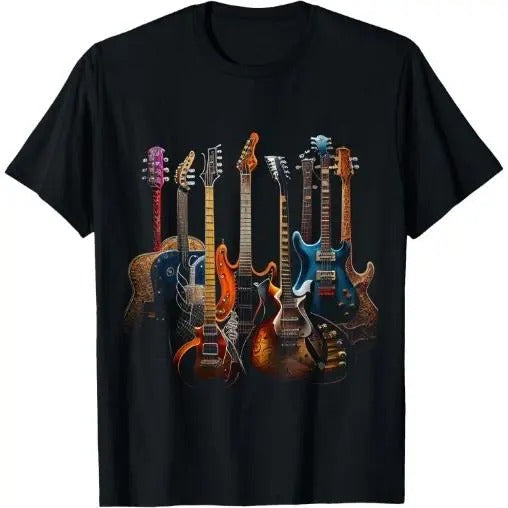Guitars guitarists gift T-Shirt Made in USA
