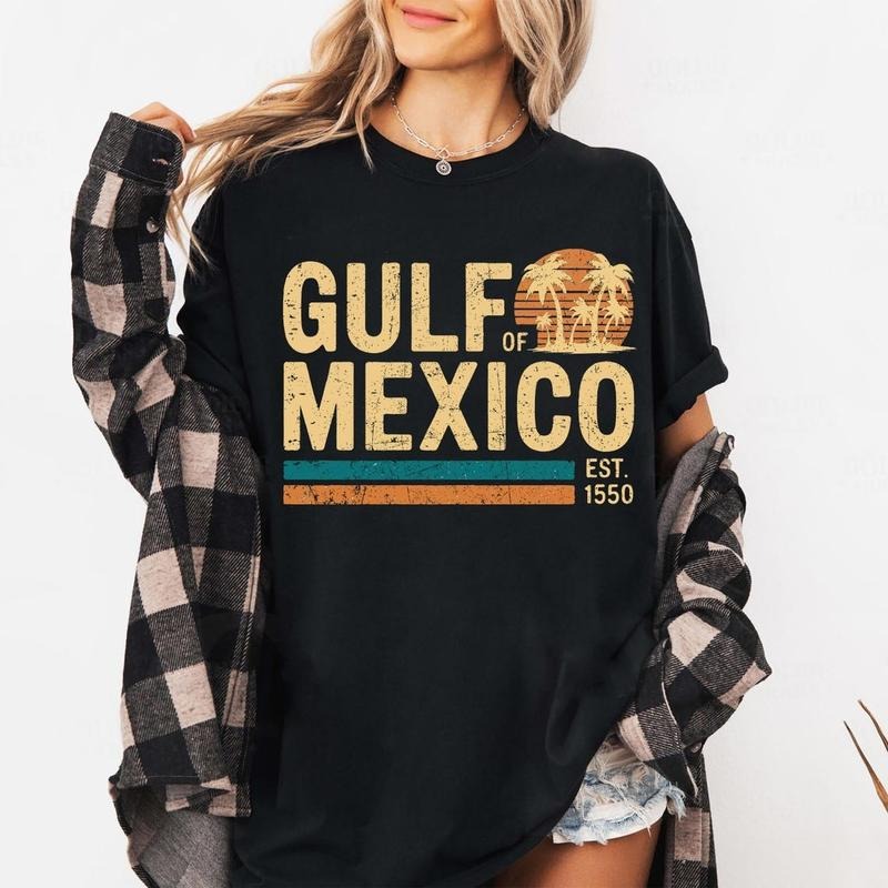Gulf Of Mexico Est 1550 Shirt, Texas Alabama Mississippi Florida Beach Shirt, Mexico Lover Shirt