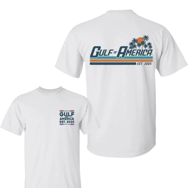 Gulf of America 2 Side Shirt, Gulf Coast Shirt, Texas Mississippi Florida Beach Crewneck Menswear Womenswear