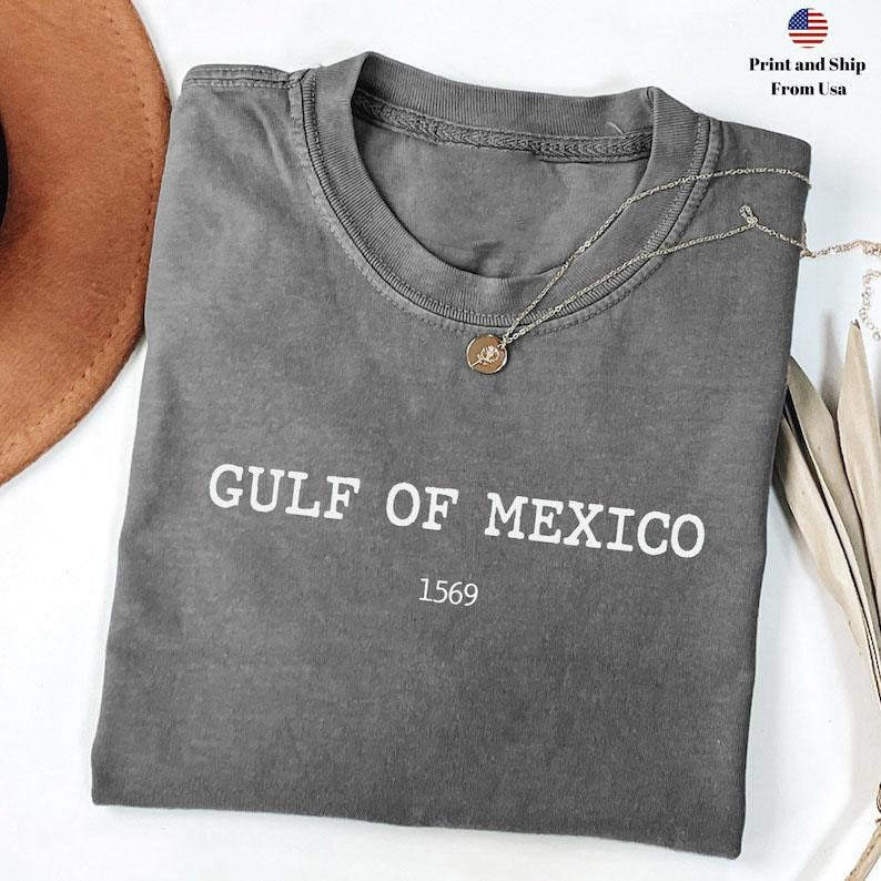 Gulf of Mexico Shirt, Patriotic Unisex Tee, American Gulf of Mexico Shirt, American Pride Tee Patriotic, Map Lover T-Shirt