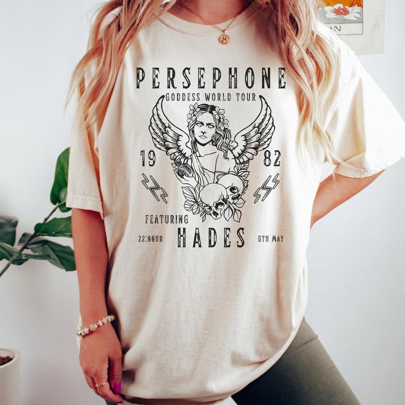 Hades And Persephone Vintage Band T Shirt Persephone Vintage Greek Mythology Distressed Band Tee Poet Shirt Greek Goddess Greek Apparel