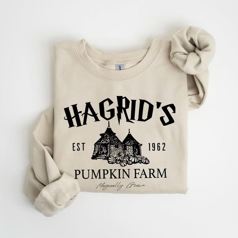 Hagrid's Pumpkin Sweatshirt, Thanksgiving 2024, Fall Sweatshirt, Halloween Sweatshirt, Pumpkin Sweatshirt, Fall Shirt,Book Lover Gifts